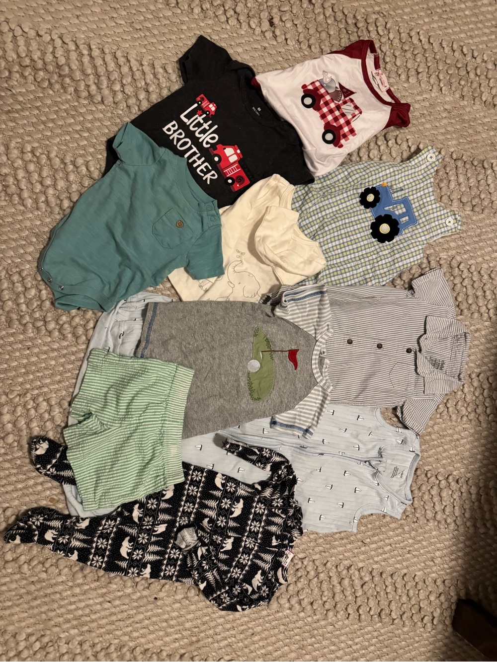 Burke of boys clothing! 6-9 and 9 months.